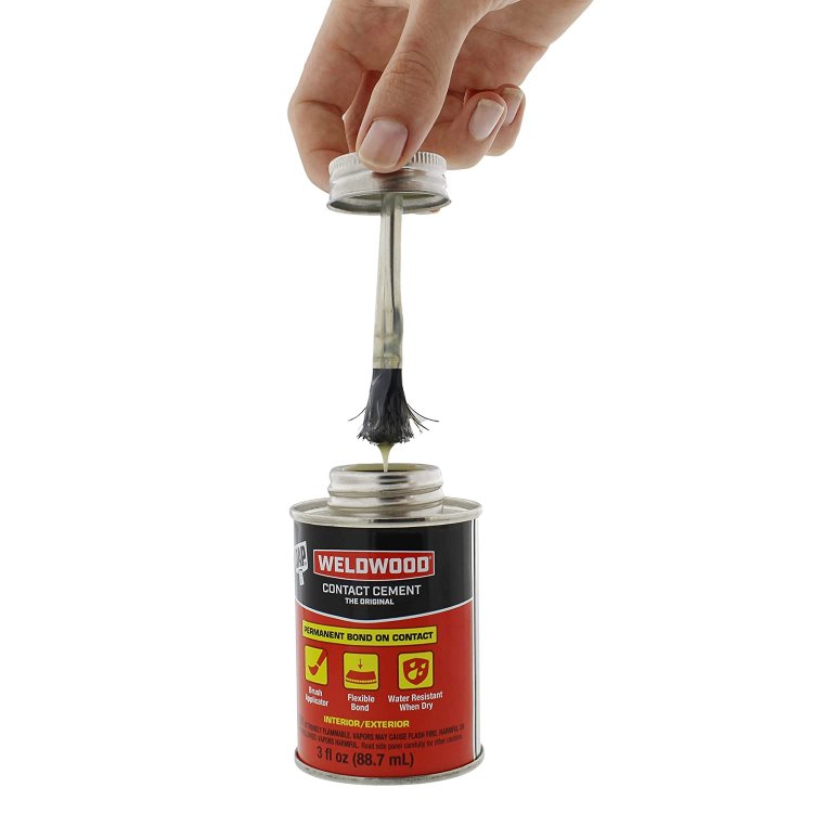 DAP Weldwood Contact Cement 3 ounce can - Click Image to Close