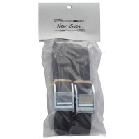 1" cam straps. packaged pair 15ft. Black