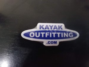 Free Kayak Outfitting Die Cut sticker 3"